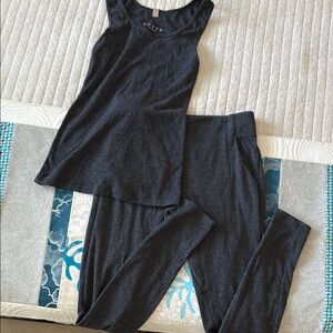Lunya Restore Charcoal Pajama Set